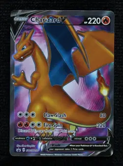 Charizard V (2020 Champions Path) Pokemon Sword & Shield Black Star #SWSH050 - Image 1