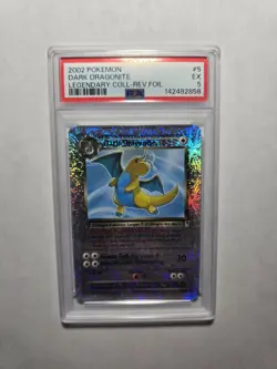 Dark Dragonite Reverse Foil #5 2002 Pokemon Legendary PSA 5 - Image 1