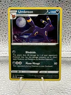 Pokemon TCG Sword & Shield Umbreon SWSH129 Black Star Promo Cosmos Holo - Image 1
