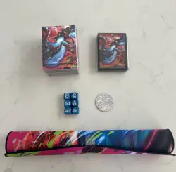 Pokemon Charizard UPC Accessories Set Playmat, Coin Sleeves, Dice Box - Image 2