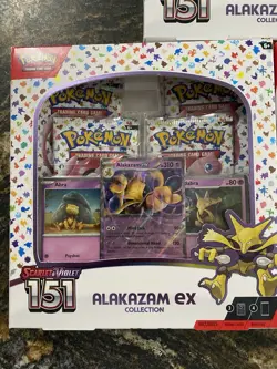 3X Alakazam Ex Collection Boxes Scarlet & Violet 151 Pokemon 2023 Sealed - Image 2