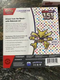 3X Alakazam Ex Collection Boxes Scarlet & Violet 151 Pokemon 2023 Sealed - Image 5