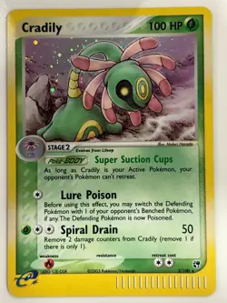 Pokemon TCG Cradily HOLO Sandstorm Rare #3/100 LP - Image 1