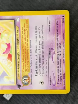 Smoochum 54/64 - Neo Revelation 1st Edition Pokemon TCG NM - Image 5