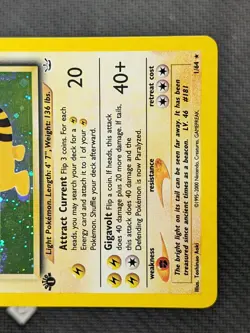 Ampharos 1/64 - Neo Revelation 1st Edition Holo Rare Pokemon TCG NM Swirl - Image 5