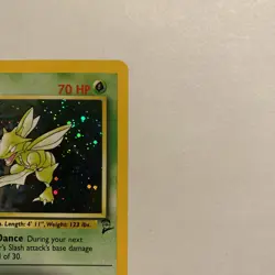 Scyther #17/130 Holo Rare Pokemon Base Set 2 Vintage WOTC - Image 3