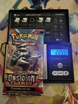 VERY HEAVY! 22.55 Gram Obsidian Flames Pokemon TCG Factory Sealed Booster Pack! - Image 1