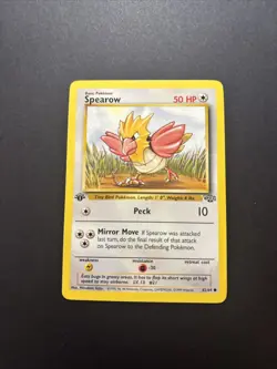 Spearow 62/64 Jungle Regular 1st Edition Pokemon WOTC NM/LP - Image 1