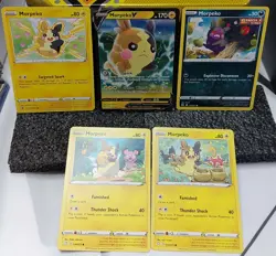 Pokemon Morpeko V 037/072 Holo Full Art w/Single Strike 179/264 & Three More - Image 1