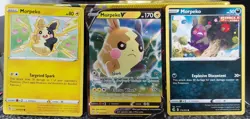 Pokemon Morpeko V 037/072 Holo Full Art w/Single Strike 179/264 & Three More - Image 2