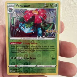 Pokemon Venusaur 003/078 Pokemon GO Reverse Holo Rare NM - Image 1