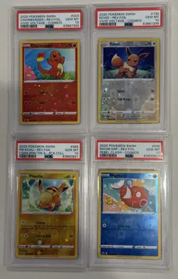 2020 Pokemon SWSH Cosmos Reverse Holo Costco Set Of 4 PSA 10 GEM Very Low Pop! - Image 1