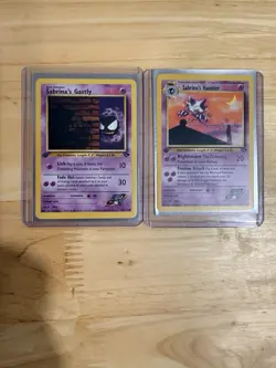 Pokemon TCG 1st Edition Sabrina’s Gastly And Haunter Gym Challenge Set - Image 1