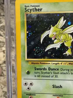 CGC 8.5 Scyther 2000 Base Set 2 17/130 Holo Pokemon w/ Swirl 🌀and Subgrades - Image 4