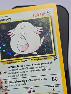 Pokemon Chansey Holo Rare Holo Base Set 2 003/130 LP - Image 2