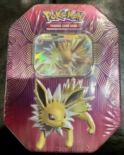 Pokemon TCG: Elemental Power Tin Jolteon GX + 4 Packs (Sun & Moon) SEALED - Image 1