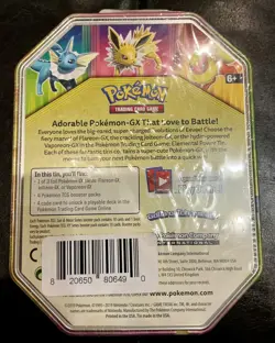 Pokemon TCG: Elemental Power Tin Jolteon GX + 4 Packs (Sun & Moon) SEALED - Image 2