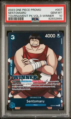 PSA 10 Gem Mint 2023 Sentomaru WINNER One Piece Promo Tournament Pack VOL.3 #007 - Image 1