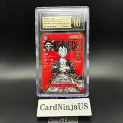 CGC PRISTINE 10 Luffy ST21-014 One Piece Magazine Weekly Shonen Jump Promo TCG - Image 1