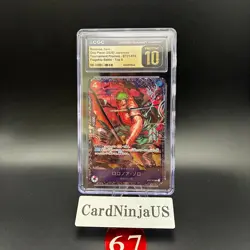 CGC PRISTINE 10 Zoro ST21-015 Flagship Battle 2025 Top 8 Prize Promo ONE PIECE - Image 1