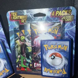 Lot Of 2 Pokemon TCG Lightning Set Packages with 1 Bonus Card - Image 2