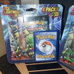 Lot Of 2 Pokemon TCG Lightning Set Packages with 1 Bonus Card - Image 3