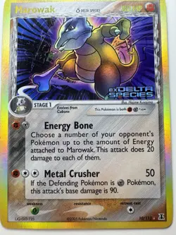 Pokemon Marowak EX Delta Species Reverse Holo Rare Card 10/113 - Image 1