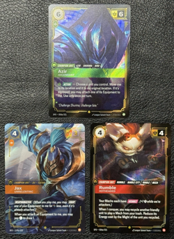 Lot of 3 Alternate Art / Showcase Cards - Riftbound TCG: Spiritforged - Eng NM - Image 1