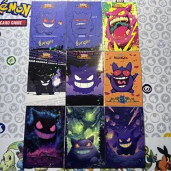 9 Star Holo Gengar Halloween Card Database Non-TCG Pokemon Cards Peru Set #2 - Image 1