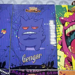 9 Star Holo Gengar Halloween Card Database Non-TCG Pokemon Cards Peru Set #2 - Image 3