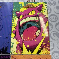9 Star Holo Gengar Halloween Card Database Non-TCG Pokemon Cards Peru Set #2 - Image 4