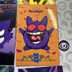 9 Star Holo Gengar Halloween Card Database Non-TCG Pokemon Cards Peru Set #2 - Image 5