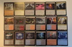 MTG Tri land lot. Grixis Blue/Black/Red Non-basic land collection. 18 cards. - Image 1