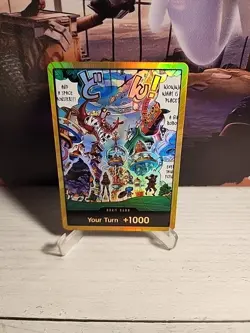 DON!! Card (Egghead) (Gold) The Azure Sea's Seven Foil One Piece - Image 1