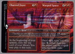 Charred Foyer Warped Space 0340 Foil Mythic Showcase Duskmourn MTG Near Mint - Image 1