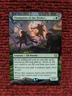 Champions of the Perfect MTG Lorwyn Eclipsed Hand Painted Borderless Altered Art - Image 2