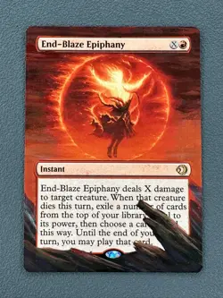 End-Blaze Epiphany MTG Lorwyn Eclipsed Hand Painted Bordeless Full Altered Art - Image 1