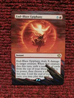 End-Blaze Epiphany MTG Lorwyn Eclipsed Hand Painted Bordeless Full Altered Art - Image 2