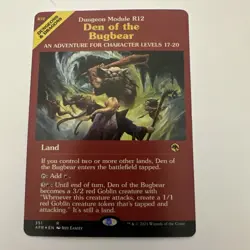 Magic the Gathering Den of the Bugbear Showcase Foil #351 Rare Raw NM/M - Image 1