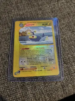 Lanturn Pokemon Card Reverse Holo 21/147 Aquapolis Set Vintage Rare LP - Image 1