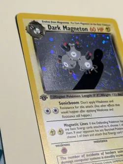 Pokemon TCG 1st Edition Dark Magneton 11/82 Team Rocket Holo 2000 - Image 2