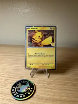 Pikachu (Pokemon Day 2026) 051/162 with Promo Coin - Image 1