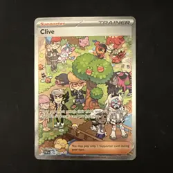 Pokemon TCG Clive Paldean Fates Holo Full Art Trainer Card 236/091 SV - Image 1