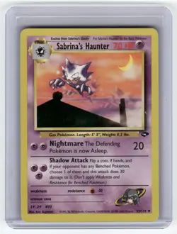 Sabrina's Haunter Gym Challenge Uncommon Pokemon Near Mint or Better - Image 1