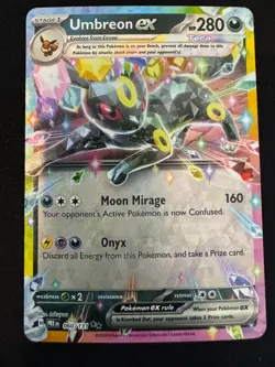 Umbreon EX Pokemon TCG 60/131 Holo Double Rare Prismatic Evolutions - Image 1