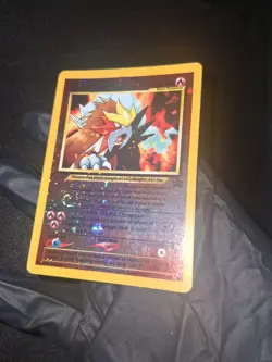 Entei #34 Black Star Promo Reverse Holo MP WOTC Pokemon Movie Promo Card - Image 1