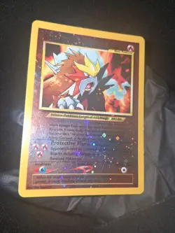 Entei #34 Black Star Promo Reverse Holo MP WOTC Pokemon Movie Promo Card - Image 2
