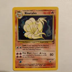 Pokemon TCG Base Set 2 -Ninetales- Holo Rare 13/130 Vintage - LP W/ Swirl 🌀 - Image 1