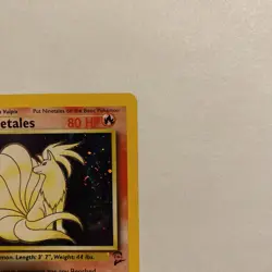 Pokemon TCG Base Set 2 -Ninetales- Holo Rare 13/130 Vintage - LP W/ Swirl 🌀 - Image 3