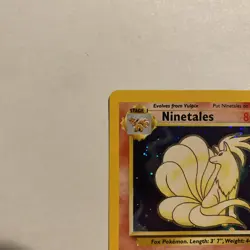 Pokemon TCG Base Set 2 -Ninetales- Holo Rare 13/130 Vintage - LP W/ Swirl 🌀 - Image 4
